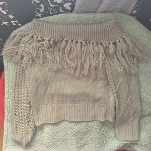 SHEIN off the shoulder sweater